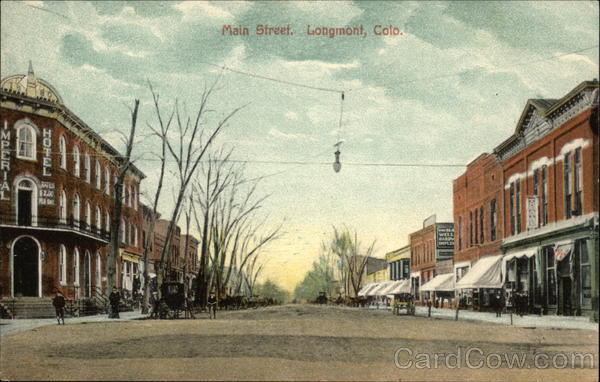View Along Main Street Longmont Colorado