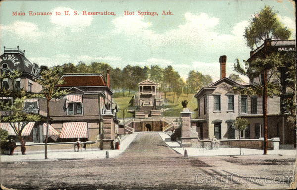 Main Entrance to US Reservation Hot Springs Arkansas