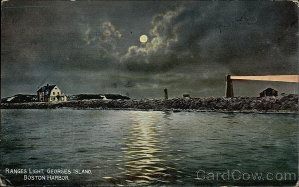 Ranges Light, Georges Island, Boston Harbor Massachusetts