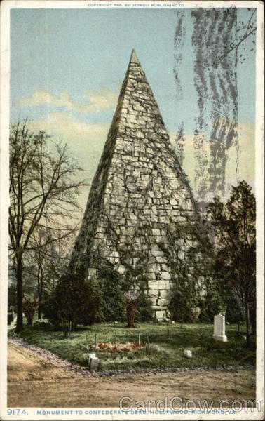 Monument to Confederate Dead, Hollywood Richmond Virginia