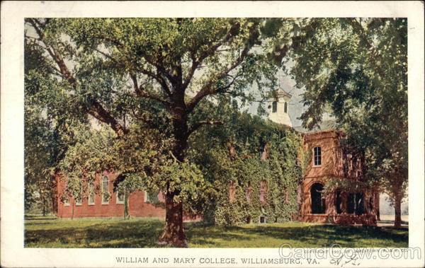 William and Mary College Williamsburg Virginia 1907 Jamestown Exposition