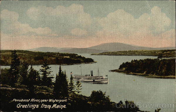 Penobscot River Winterport Maine