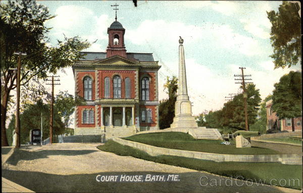 View of Court House Bath Maine
