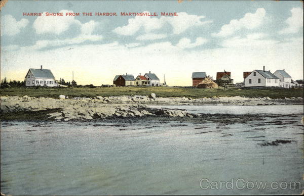Harris' Shore from the Harbor Martinsville Maine