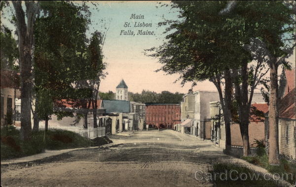 Main St Lisbon Falls Maine