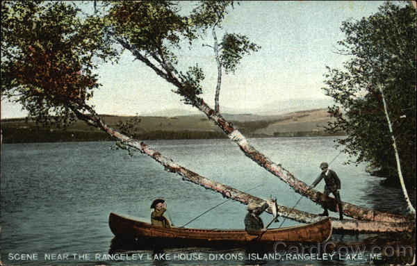 Scene near the Rangeley Lake House on Dixons Island Maine