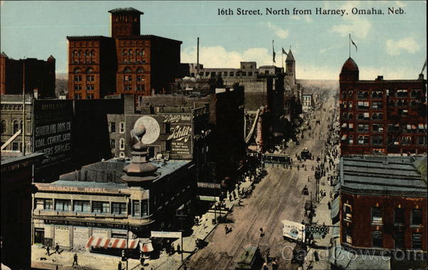 16th Street, North from Harney Omaha Nebraska