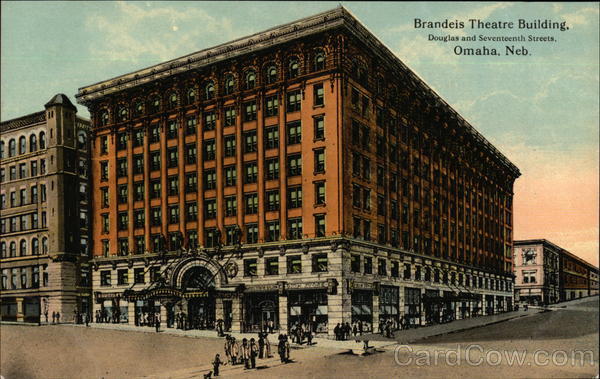 Brandeis Theatre Building at Douglas and Seventeenth Streets Omaha Nebraska