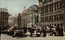 Flower Market Postcard