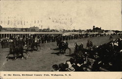 At the Races, Richland County Fair Postcard