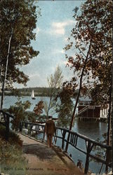 Boat Landing, Spirit Lake Aitkin, MN Postcard Postcard