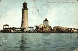 Graves Light, Boston Harbor Postcard