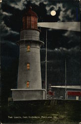 Two Lights Cape Elizabeth Postcard