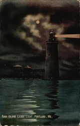 Ram Island Ledge Light Postcard
