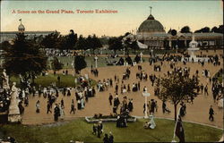 A Scene on the Grand Plaza, Toronto Exhibition Postcard