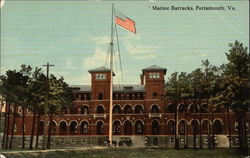 Marine Barracks Postcard