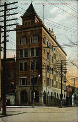 Street View of the Silsby Building Postcard