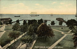 Warwick Park - View from Hotel Postcard