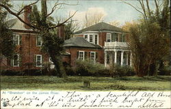 At "Brandon" on the James River Postcard