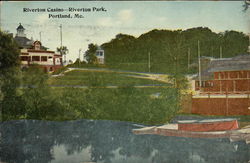 Riverton Casino, Riverton Park Portland, ME Postcard Postcard