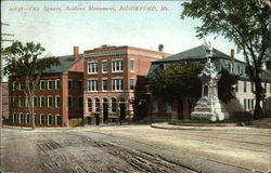 City Square and Soldiers' Monument Postcard