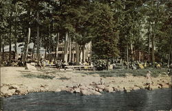 Lake Grove Water Front Auburn, ME Postcard Postcard