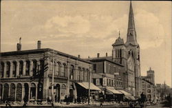 Congress Street, showing Second Parish Church Postcard