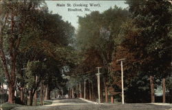 Main Street, Looking West Postcard