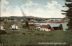 View from Ingraham's Hill Rockland, ME Postcard Postcard