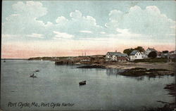 Port Clyde Harbor View Maine Postcard Postcard