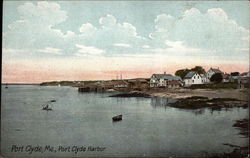 Port Clyde Harbor View Postcard