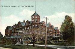 Street View of The Kimball House Northeast Harbor, ME Postcard Postcard