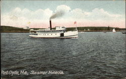 Steamer "Mineola" Port Clyde, ME Postcard Postcard