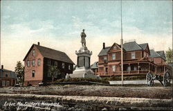 Soldier's Monument Lubec, ME Postcard Postcard