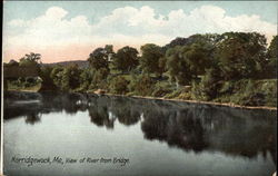 View of River from Bridge Postcard