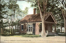 Public Library Postcard
