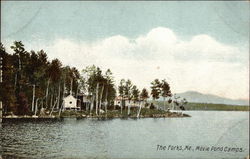 Moxie Pond Camps The Forks, ME Postcard Postcard