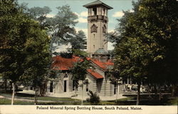 Poland Mineral Spring Bottling House Postcard