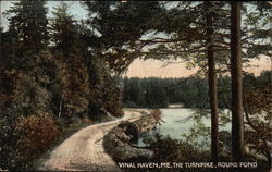 The Turnpike, Round Pond Vinalhaven, ME Postcard Postcard