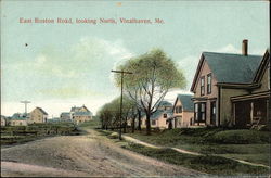 East Boston Road, Looking North Postcard