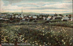 View of South Side Guilford, ME Postcard Postcard