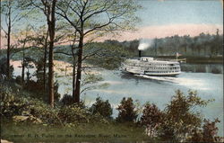 Steamer R. B. Fuller on the Kennebec River Postcard
