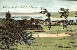 Scenic View from Old Fort George Castine, ME Postcard Postcard