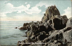 Pinnacle Rock at the Ocean, Bailey's Island Harpswell, ME Postcard Postcard