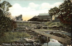 Fish Ways and Old Mill, Pemaquid Falls Postcard