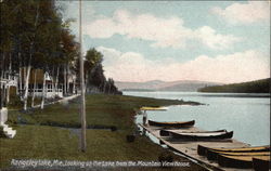 Looking Up the Lake from the Mountain View House Postcard