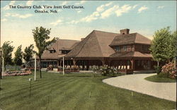 The Country Club View from Golf Course Postcard