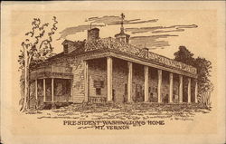 President Washington's Home, Mt. Vernon Postcard