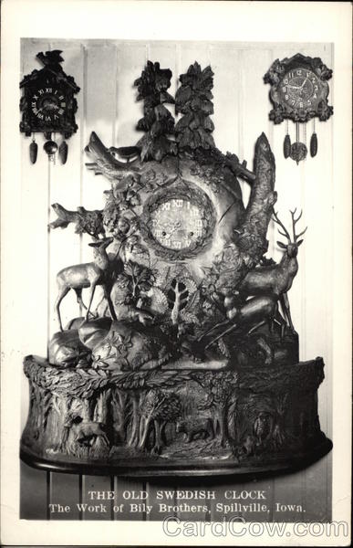 The Old Swedish Clock - The Work of Bily Brothers Spillville Iowa