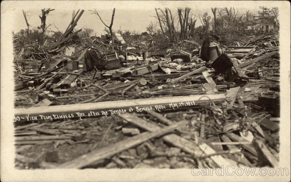 View from Edwards Residence after Tornado Seward Nebraska